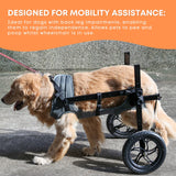 Rooster Farms Large Dog Wheelchair XXL Harness - Adjustable Back Leg Aid - 45-Degree Angle