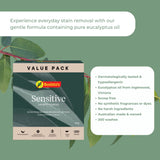 Bosisto's 6Kg Senstive Laundry Powder Refill - Eco Eucalyptus Washing Detergent - Side View