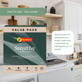 Bosisto's 6Kg Senstive Laundry Powder Refill - Eco Eucalyptus Washing Detergent - Rear View