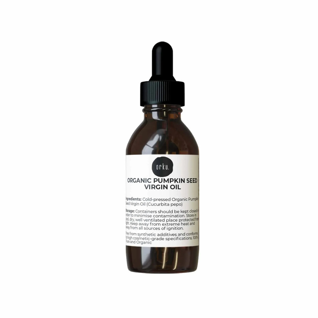 Orku 25ml Organic Pumpkin Seed Oil – Virgin Cold Pressed Unrefined Cosmetic Grade