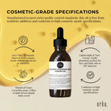 Orku 25ml Organic Pumpkin Seed Oil – Virgin Cold Pressed Unrefined Cosmetic Grade - 45-Degree Angle