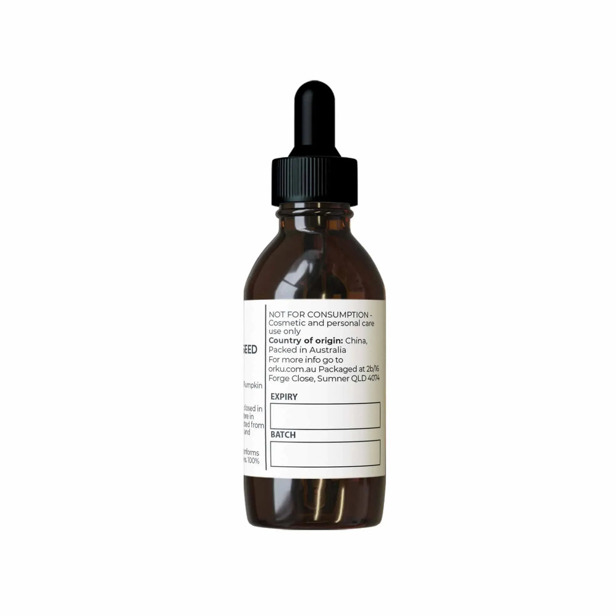 Orku 25ml Organic Pumpkin Seed Oil – Virgin Cold Pressed Unrefined Cosmetic Grade