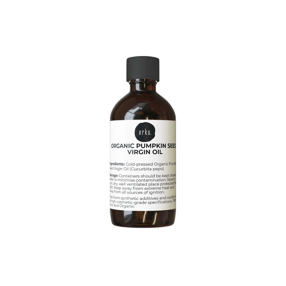 Orku 100ml Organic Pumpkin Seed Oil – Virgin Cold Pressed Unrefined Cosmetic Grade