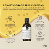 Orku 100ml Organic Pumpkin Seed Oil – Virgin Cold Pressed Unrefined Cosmetic Grade - Top-Down View