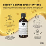 Orku 250ml Organic Pumpkin Seed Oil – Virgin Cold Pressed Unrefined Cosmetic Gr. - 45-Degree Angle