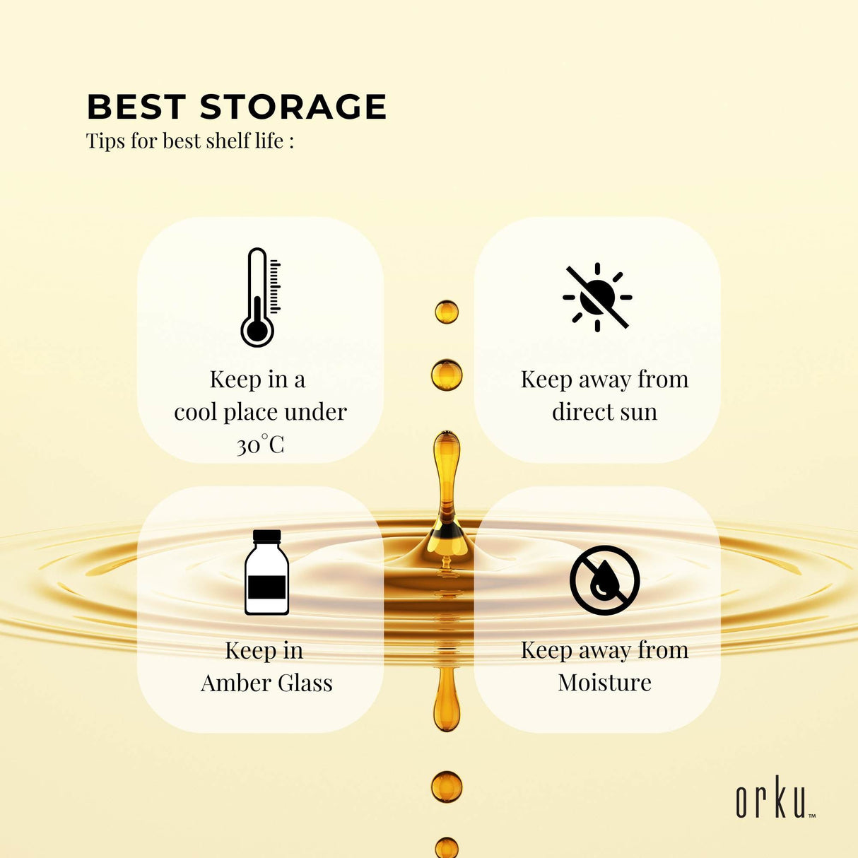 Orku 250ml Organic Pumpkin Seed Oil – Virgin Cold Pressed Unrefined Cosmetic Gr.