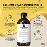 Orku 500ml Organic Pumpkin Seed Oil – Virgin Cold Pressed Unrefined Cosmetic Grade - 45-Degree Angle