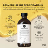 Orku 500ml Organic Pumpkin Seed Oil – Virgin Cold Pressed Unrefined Cosmetic Gr. - 45-Degree Angle