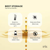 Orku 1L Organic Pumpkin Seed Oil – Virgin Cold Pressed Unrefined Cosmetic Gr. - Close-Up Angle