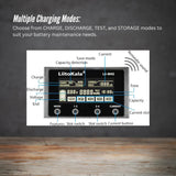 LiitoKala Lii-M4S Battery Charger LCD 4-Slot USB Li-ion NiMH Test Discharge Mode - Close-Up Angle