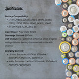 LiitoKala Lii-M4S Battery Charger LCD 4-Slot USB Li-ion NiMH Test Discharge Mode - Top-Down View