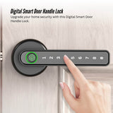 Tooleroo Digital Smart Door Lock Handle - 5in1 Keypad Home Entry Security System - Side View