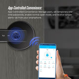 Tooleroo Digital Smart Door Lock Handle - 5in1 Keypad Home Entry Security System - Rear View