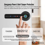 Tooleroo Digital Smart Door Lock Handle - 5in1 Keypad Home Entry Security System - Close-Up Angle
