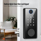 Tooleroo Digital Smart Door Lock Keypad - 5-in-1  Home Entry Security System - Front View