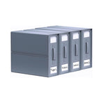 4x Kitchee Foldable Bed Sheet Storage Box - Linen and Closet Organiser Grey