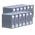 10x Kitchee Foldable Bed Sheet Storage Box - Linen and Closet Organiser Grey