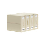 4x Kitchee Foldable Bed Sheet Storage Box - Linen and Closet Organiser Beige