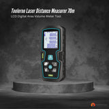 Tooleroo 70m Digital Laser Distance Measurer - LCD Area Volume Meter Tool - Front View
