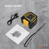 Tooleroo 40m Digital Laser Tape Measure + 5m Steel Tape ??3-in-1 Cross Marking