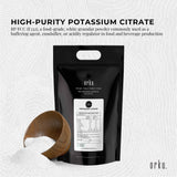 Orku 5Kg Potassium Citrate Food Grade - Granular BP USP FCC E332 Additive - Side View