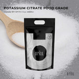 Orku 5Kg Potassium Citrate Food Grade - Granular BP USP FCC E332 Additive - Front View