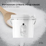 Orku 5Kg Potassium Citrate Food Grade Tub - Granular BP USP FCC E332 Additive - Front View