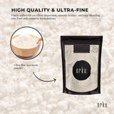 Orku 100g Xanthan Gum Thickener Pure Fine Powder 200 Mesh FCC E415 Food Additive - Top-Down View