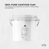 Orku 3Kg Xanthan Gum Thickener Pure Powder 200 Mesh FCC E415 Food Additive TUB - Side View