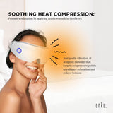 Orku Rechargeable Eye Massager ??Vibration Heat Pressure Therapy with Bluetooth