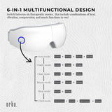Orku Rechargeable Eye Massager ??Vibration Heat Pressure Therapy with Bluetooth