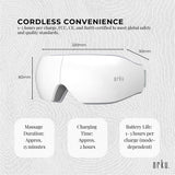Orku Rechargeable Eye Massager ??Vibration Heat Pressure Therapy with Bluetooth