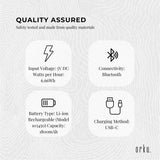 Orku Rechargeable Eye Massager ??Vibration Heat Pressure Therapy with Bluetooth