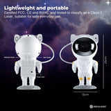 Social Hike Galaxy Star Projector - Colour LED Astronaut Night Light and Remote - Side View