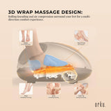 Orku 3D Foot Massager Machine - Home Heat Massage Kneading Air Compression Gold - Side View