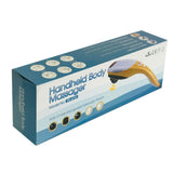 Full Body Handheld Massager Machine Champagne - 6 Massage Heads Neck Shoulder - Front View