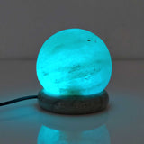 USB Colour Changing Salt Himalayan Lamp - Ball Sphere Shape Pink Rock LED Light