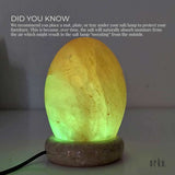USB Colour Changing Egg Shape Himalayan Pink Salt Lamp Color Change LED Light - 45-Degree Angle