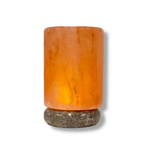 USB Colour Changing Salt Himalayan Lamp - Cylinder Shape Pink Rock LED Light - Extra Image