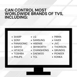 Tooleroo SMART TV Remote Control Compatible with PANASONIC DAEWOO HAIER & More - Top-Down View