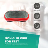 Social Hike Red Vibration Machine Platform - Exercise Plate Whole Body Workout - Extra Image