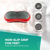 Red Vibration Machine Platform - Exercise Vibrating Plate - Whole Body Workout - Extra Image