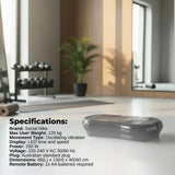 Social Hike 68cm Vibration Plate Machine Full Body Workout Platform Black - Close-Up Angle