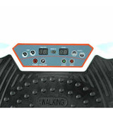 Black Vibration Machine Platform - Exercise Vibrating Plate - Whole Body Workout - Front View