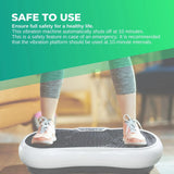 Social Hike White Vibration Machine Platform - Exercise Plate Whole Body Workout - Side View