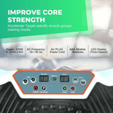 Social Hike White Vibration Machine Platform - Exercise Plate Whole Body Workout - Top-Down View