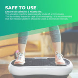 White Vibration Machine Platform - Exercise Vibrating Plate - Whole Body Workout - Side View