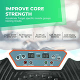 White Vibration Machine Platform - Exercise Vibrating Plate - Whole Body Workout - Top-Down View