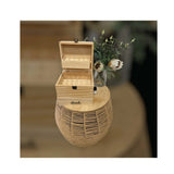 59 Slots Essential Oils Storage Box - Wooden 3-Tier Bottle Holder - Side View