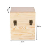 59 Slots Essential Oils Storage Box - Wooden 3-Tier Bottle Holder - Close-Up Angle
